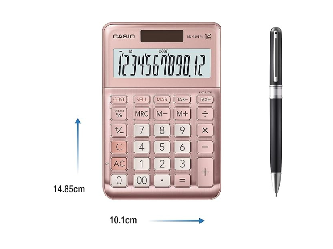 Buy Casio MS-120FM-PK-W-DP Digital Mini Desktop Calculator Pink, in Qatar Buy Casio MS-120FM-PK-W-DP Digital Mini Desktop Calculator Pink, in Qatar